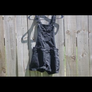 Black overalls